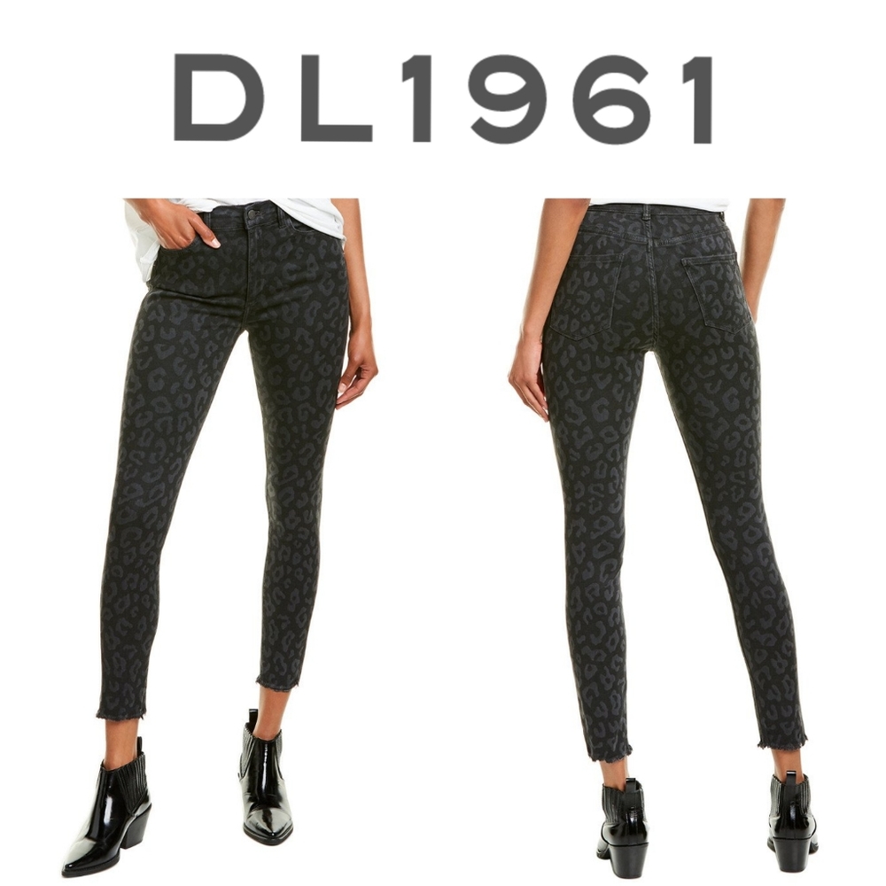 NWT DL1961 Farrow Lennox high rise skinny jean 27 spotted denim